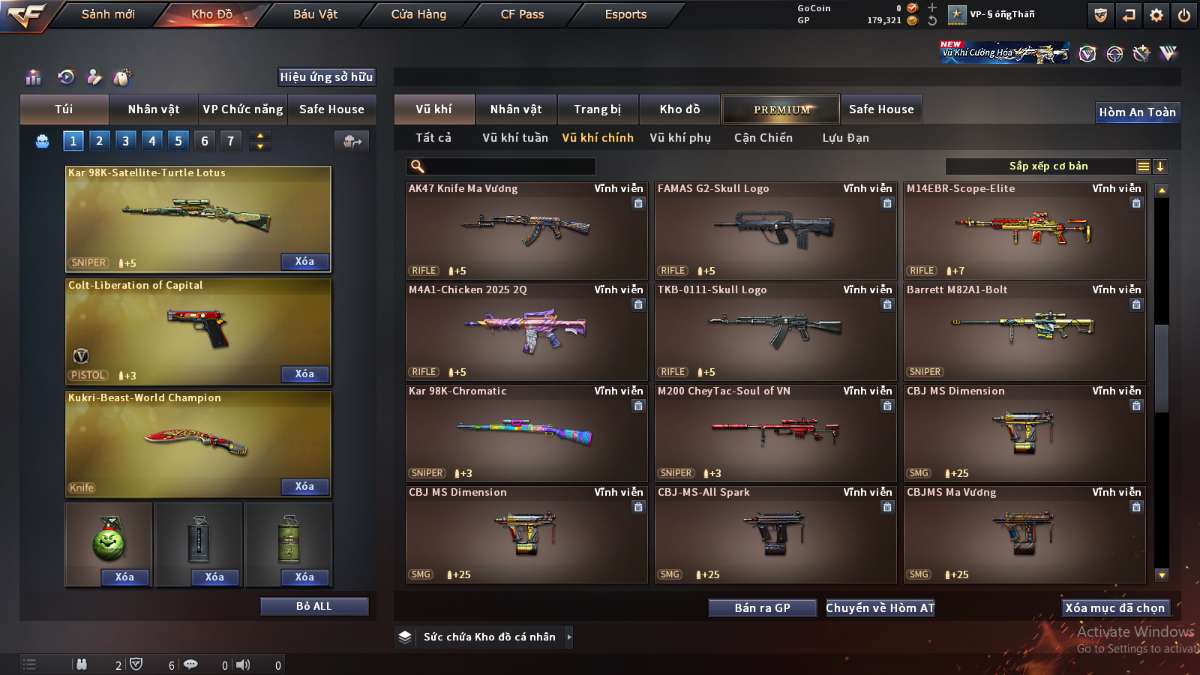 shop acc cf uy tin gia re